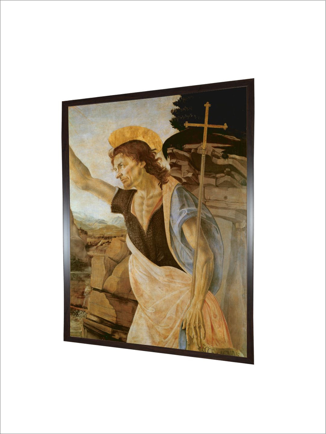 "Beige Wooden Painting Wall Art''