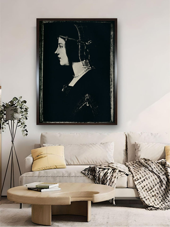 "Black Portrait Of Young Princess Canvas Wall Painting''
