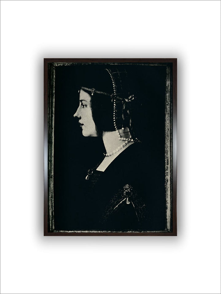 "Black Portrait Of Young Princess Canvas Wall Painting''