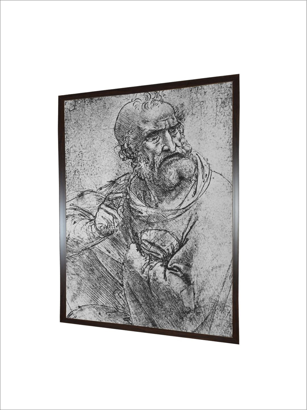 "White & Black Half-Length Apostle Canvas Wall Art''