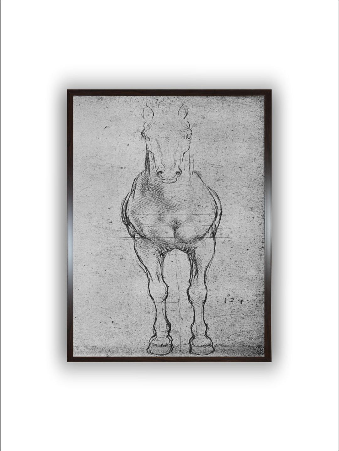 "A Horse Seen From The Front' Painting Wall Art''