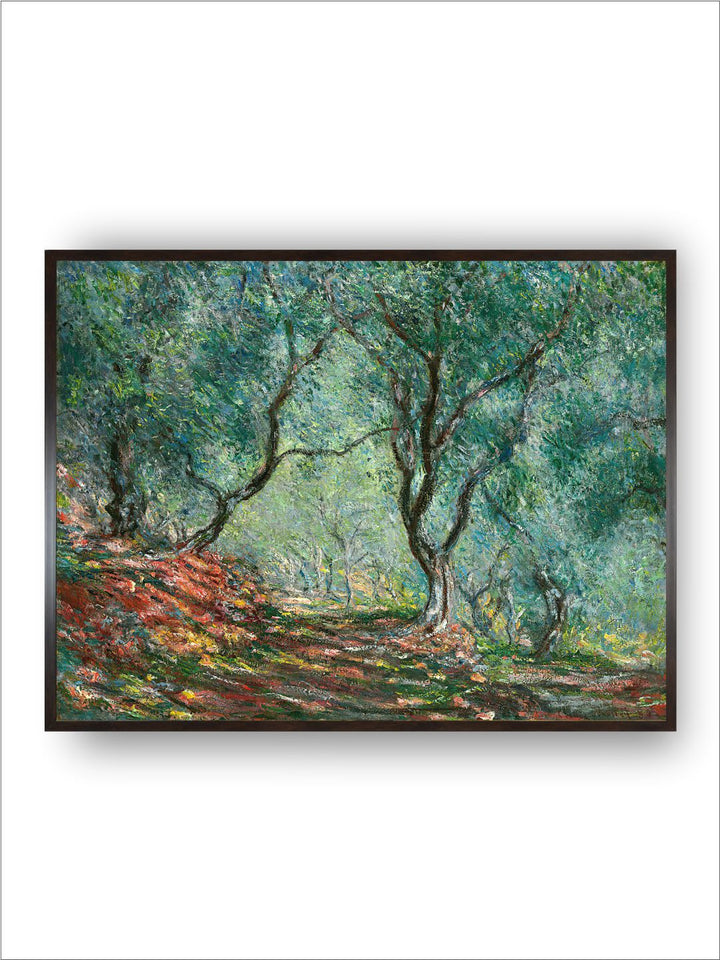 "Green Olive Grove in the Moreno Garden Wooded Framed Wall Art''