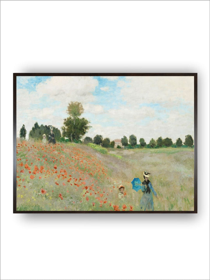 "Beige The Poppy Field Canvas Painting Wall Art''
