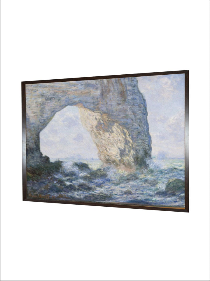 "Blue  Grey Abstract Manneporte Painting Wall Art''