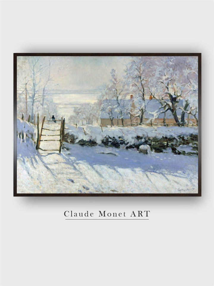 "Grey The Magpie Wooden Framed Painted Rectangular Canvas Wall Art''