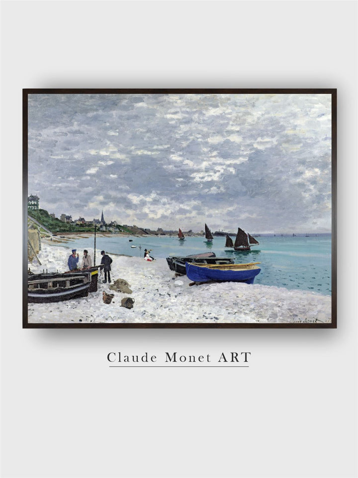 "Blue  Grey Printed Framed Wooden Wall Art''