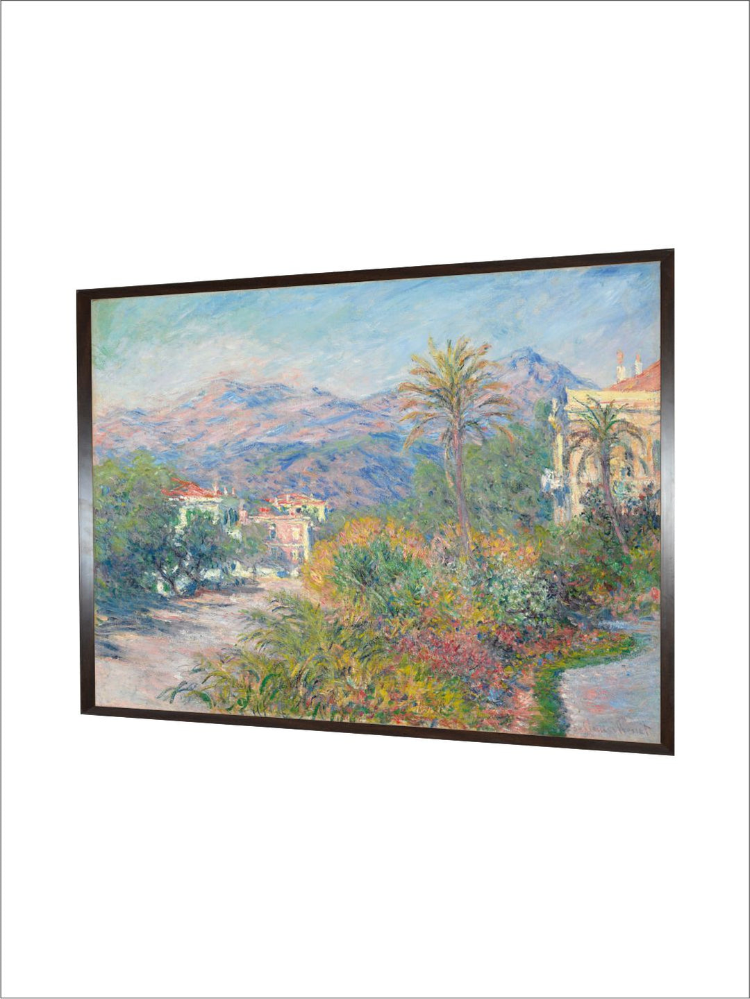 "Blue  Green Printed Canvas Wall Art''