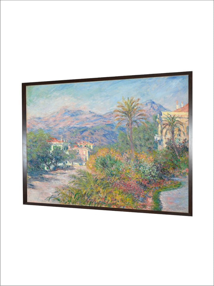 "Blue  Green Printed Canvas Wall Art''