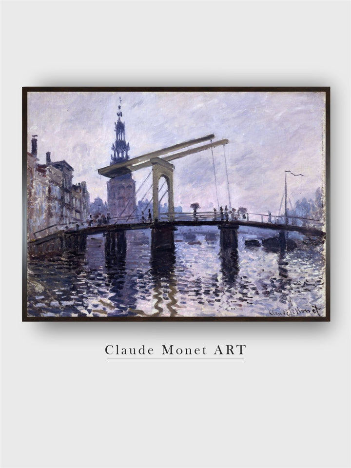 "Blue  Beige Printed Wooden Painting Wall Art''