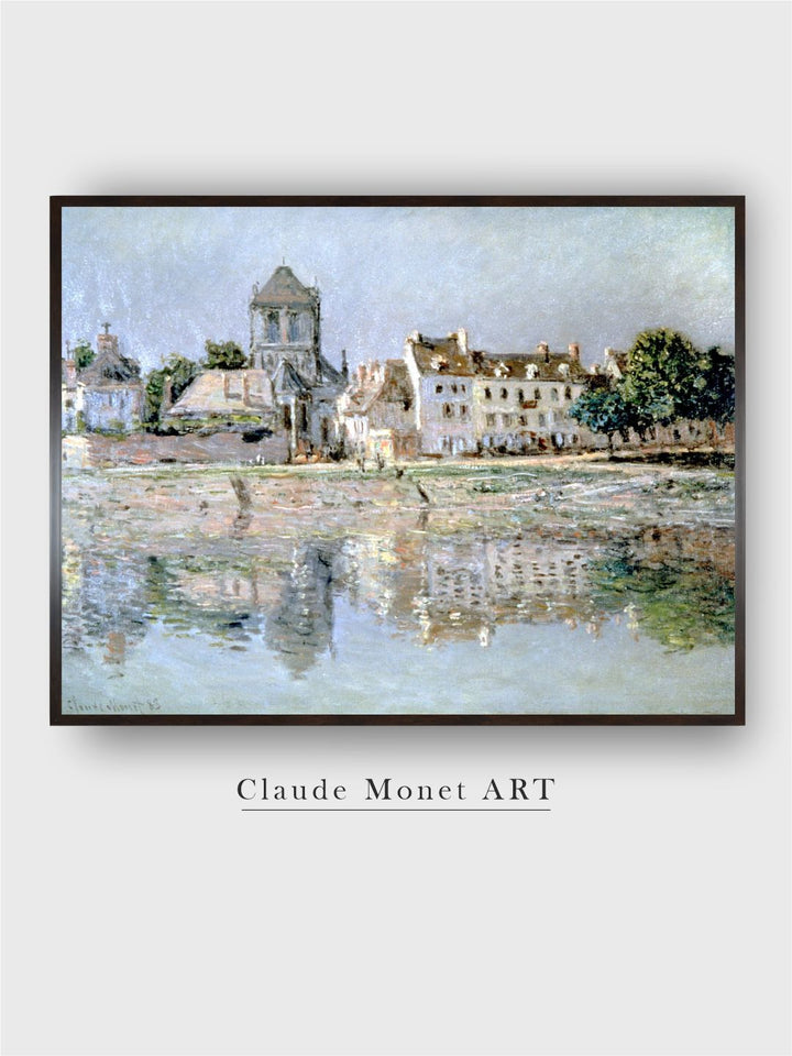 "Blue By The River At Vernon Canvas Wall Art''