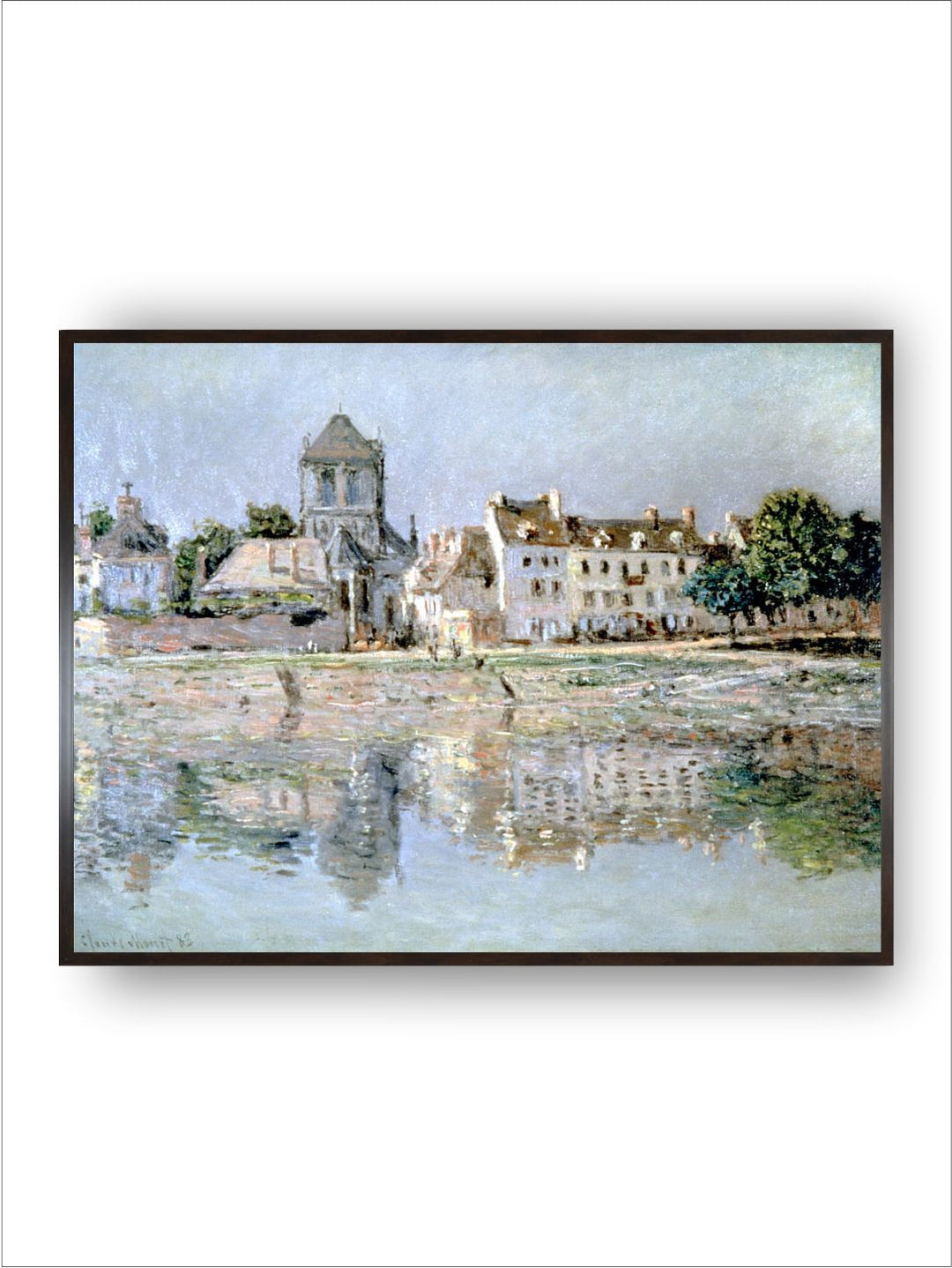 "Blue By The River At Vernon Canvas Wall Art''