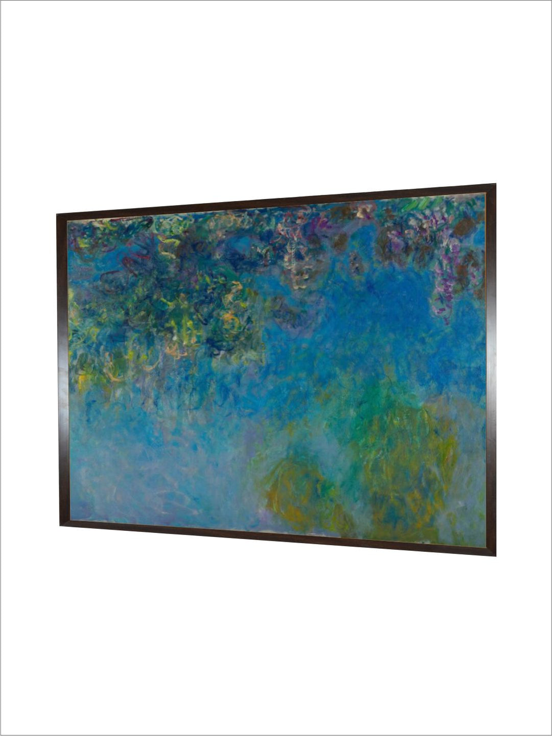 "Blue Wisteria Wooden Wall Art''