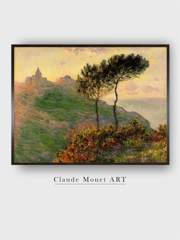 "Green  Brown Sunlight Wooden Framed Painting Wall Art''