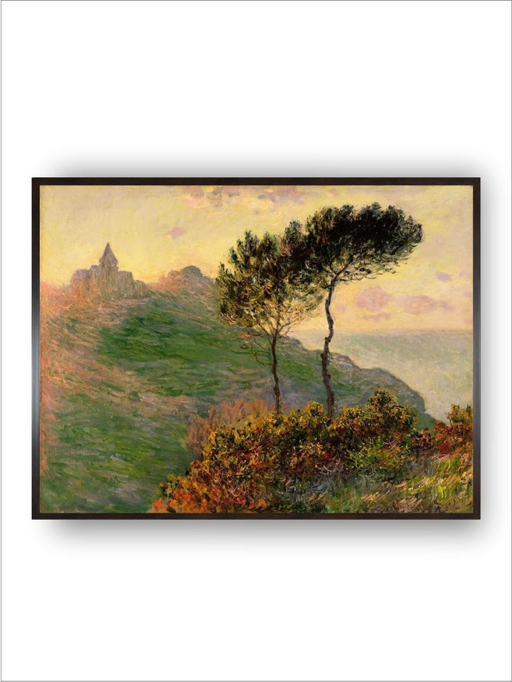 "Green  Brown Sunlight Wooden Framed Painting Wall Art''