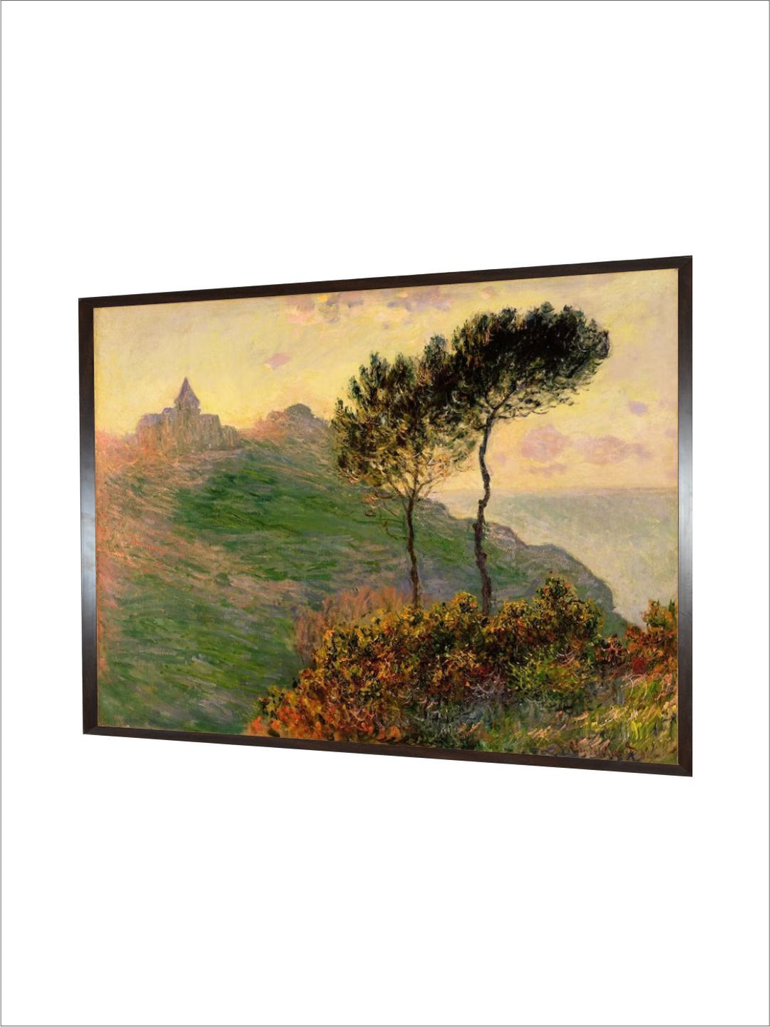 "Green  Brown Sunlight Wooden Framed Painting Wall Art''