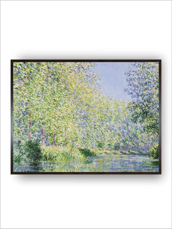 "Green The Thames Below Westminster Wooden Rectangular Wall Art''