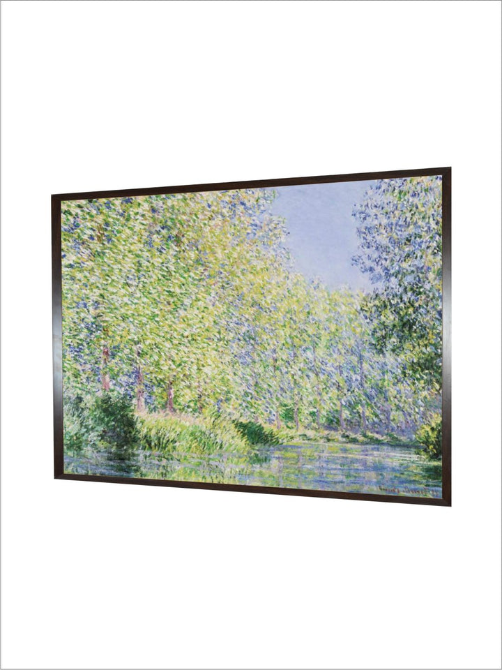 "Green The Thames Below Westminster Wooden Rectangular Wall Art''