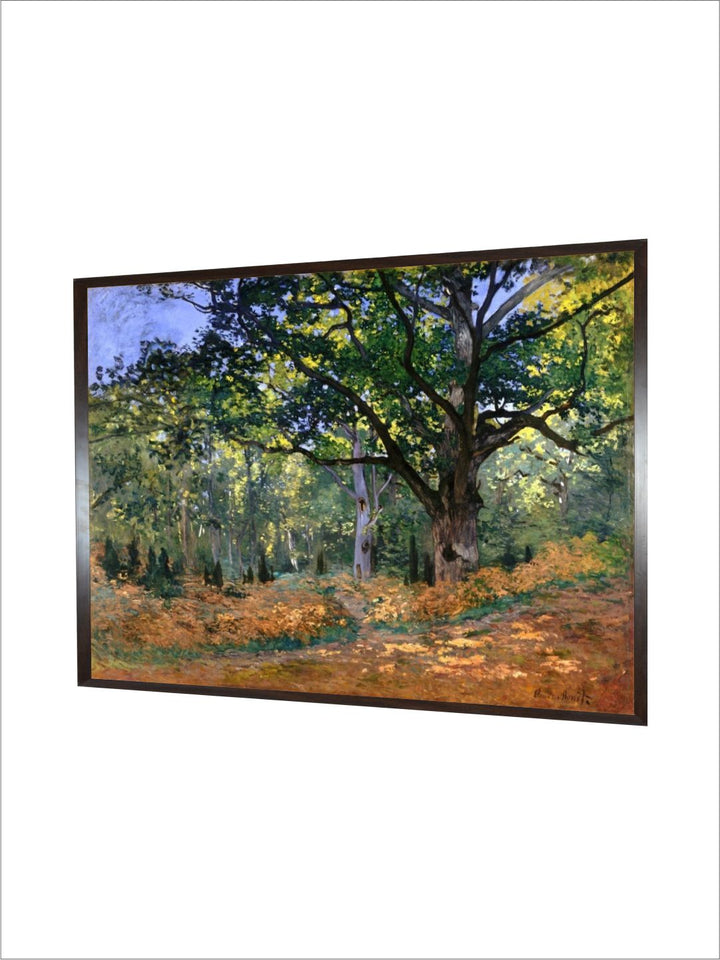 "Green  Blue Fontainbleau Forest Canvas Painting Wall Art''