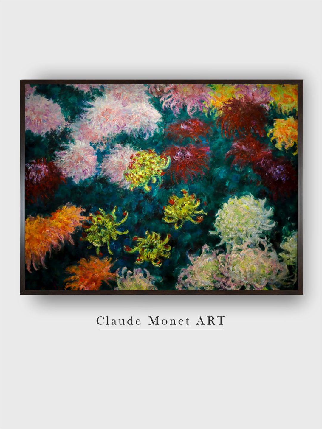 "Yellow  Green Floral  Botanical Wooden Painting Wall Art''