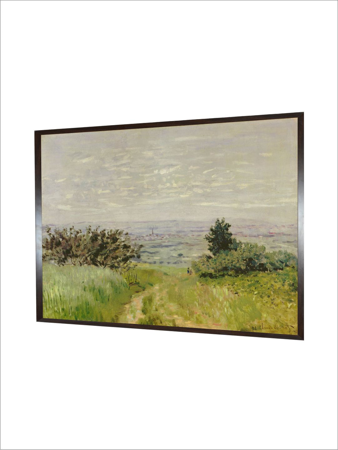 "Green Floral and Botanical Printed Canvas Painting Wall Art''