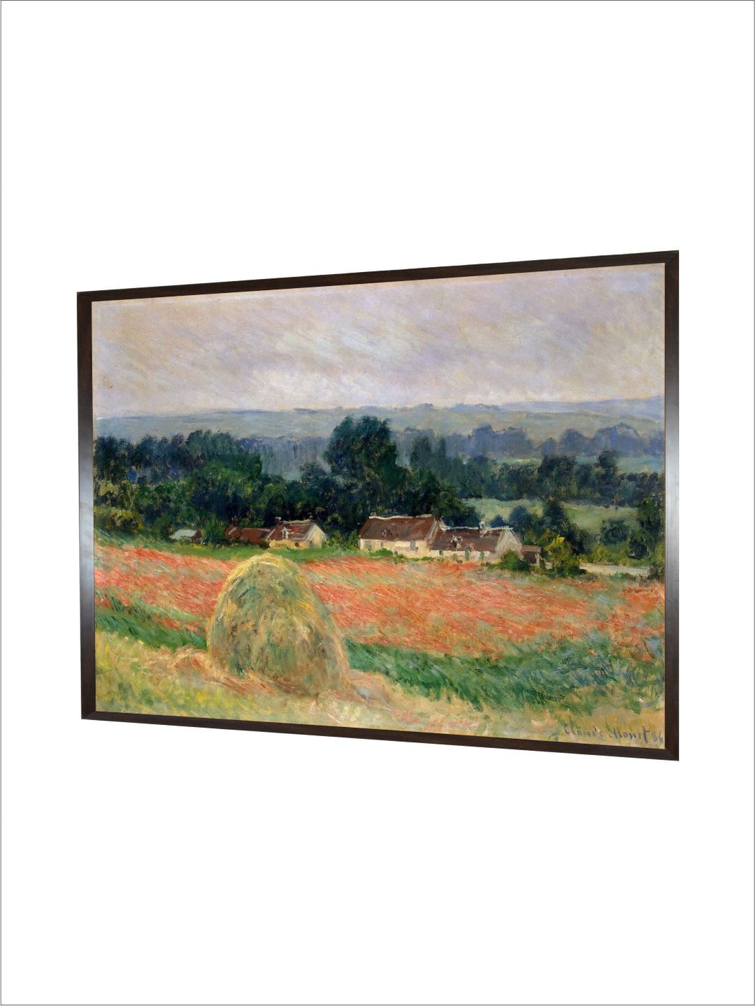 "Green  Black Wooden Painting Framed Wall Art''