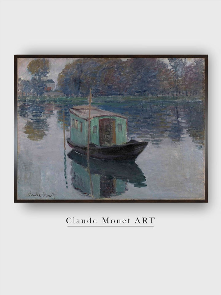 "Blue  Black Wooden Painting Framed Wall Art''