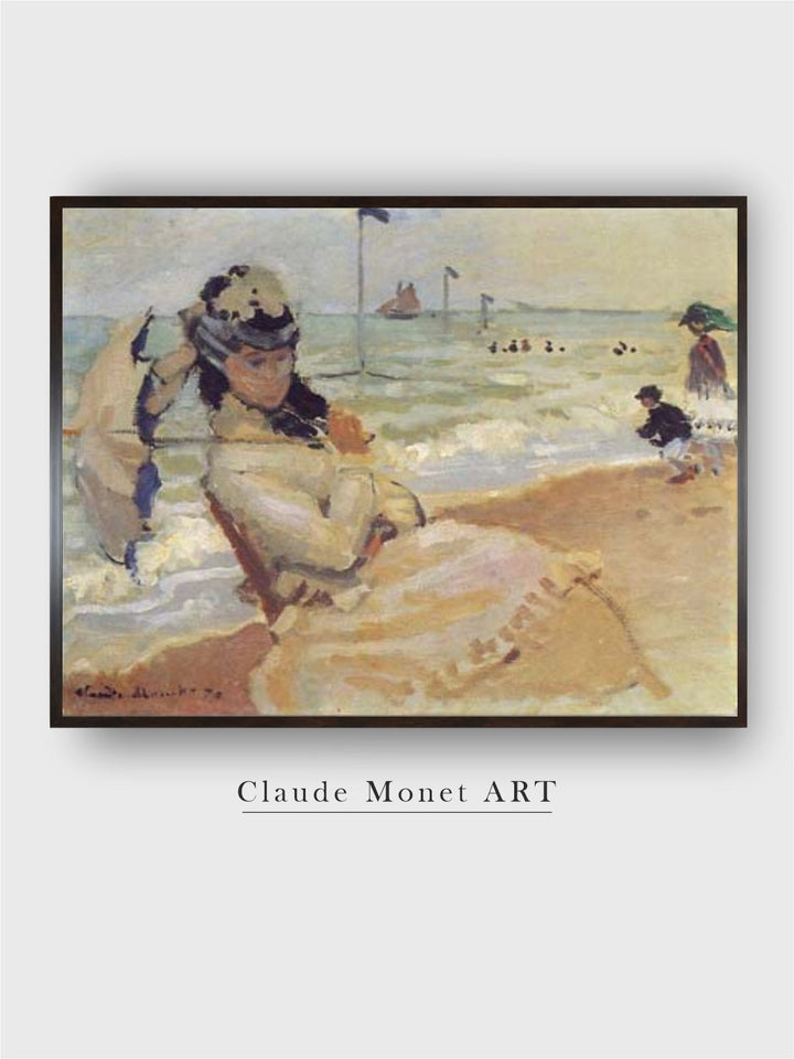 "Beige Canvas Paintings Framed Wall Art''