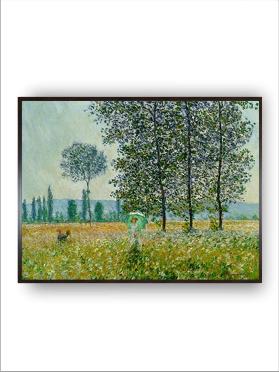 "Blue  Green Abstract Framed Wall Art''