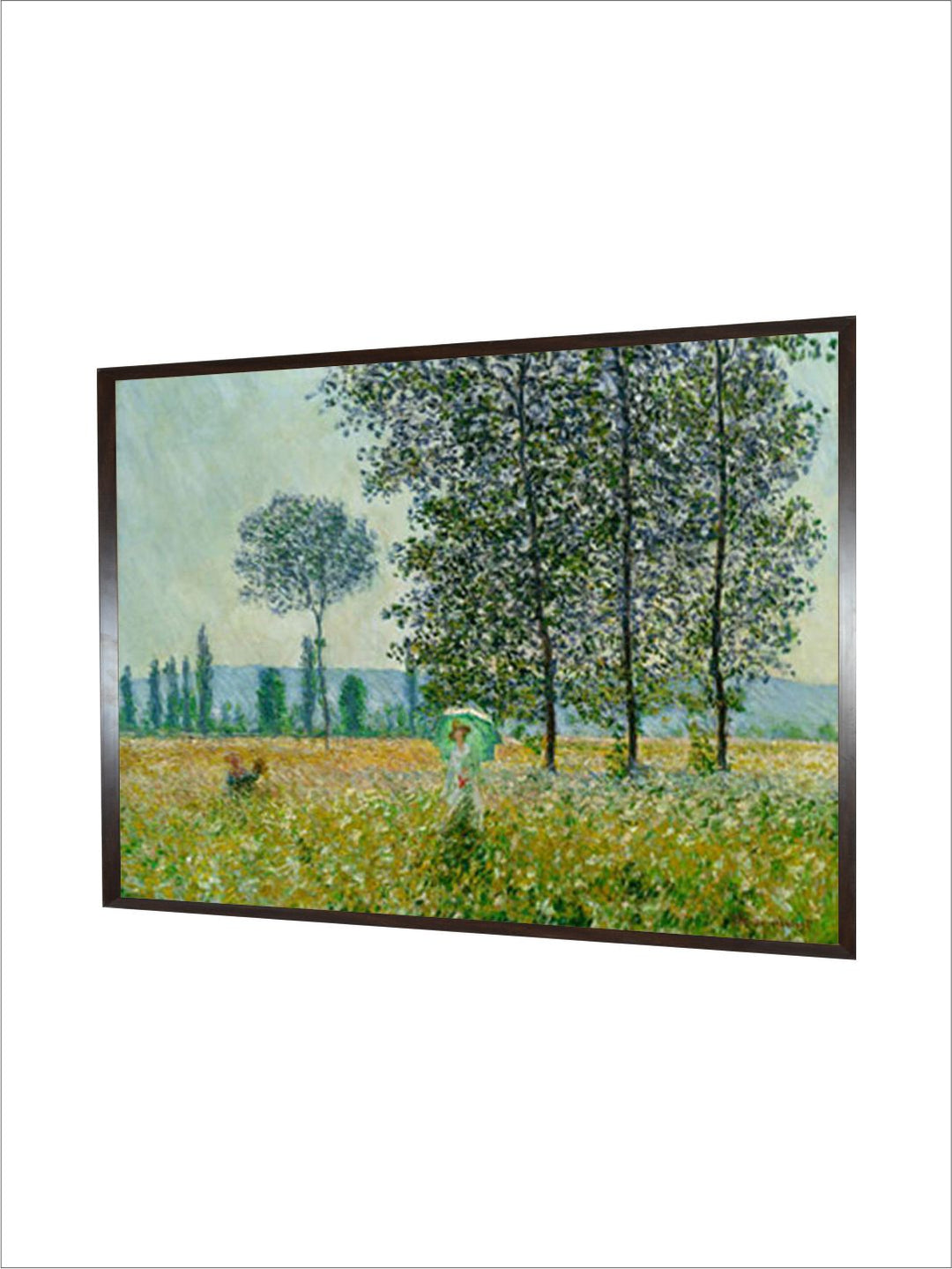 "Blue  Green Abstract Framed Wall Art''