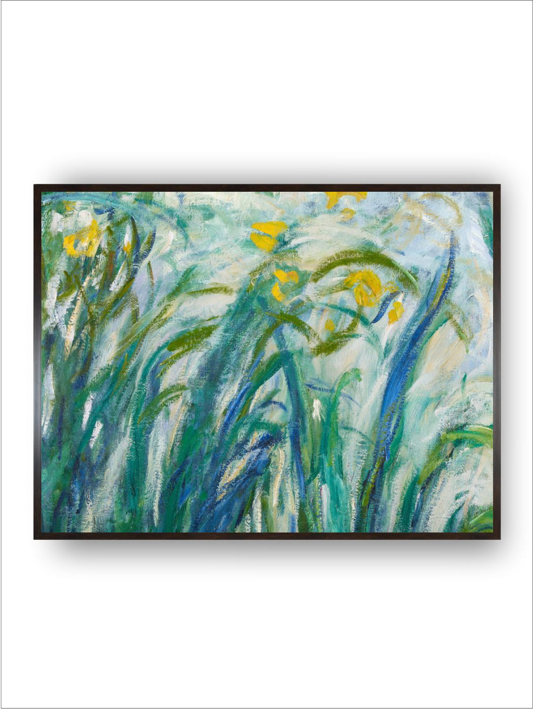 "Blue  Green Painting Wooden Framed Wall Art''