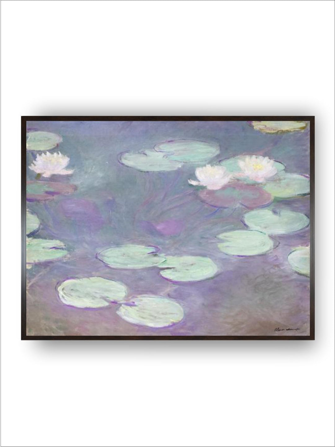 "Purple  Green Cliff At Dieppe Canvas Painting Wall Art''