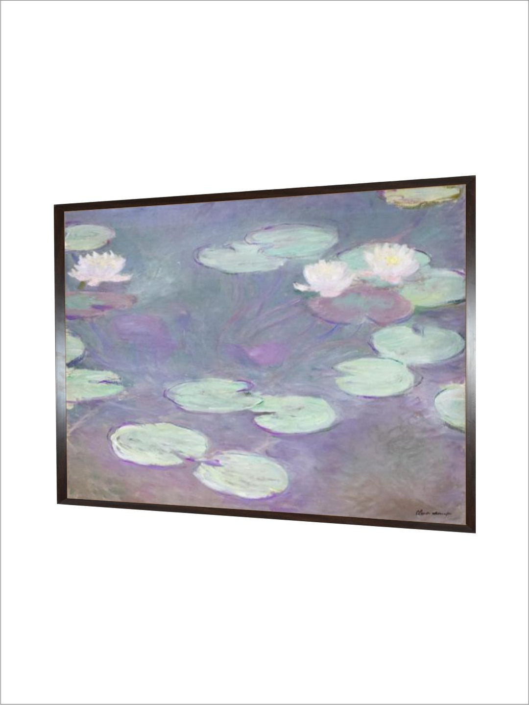 "Purple  Green Cliff At Dieppe Canvas Painting Wall Art''