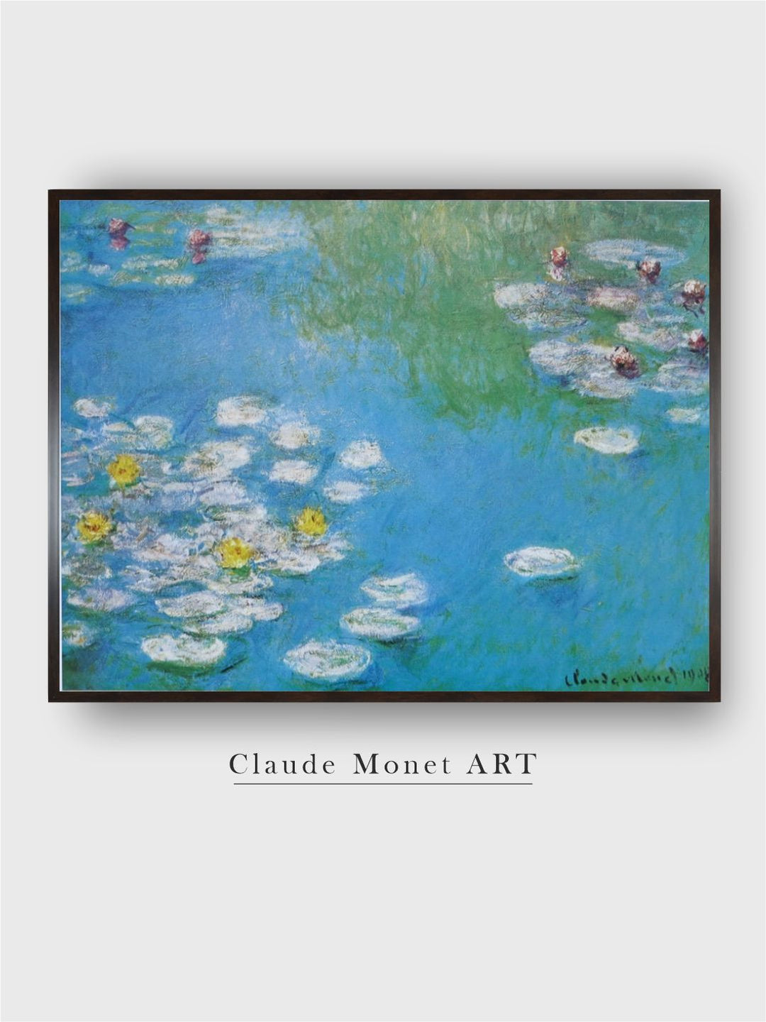 "Blue  Black Amsterdam Painting Framed Wall Art''