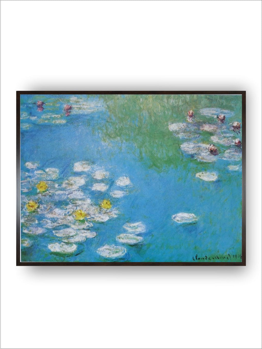 "Blue  Black Amsterdam Painting Framed Wall Art''