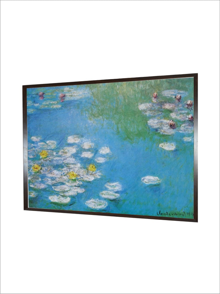 "Blue  Black Amsterdam Painting Framed Wall Art''