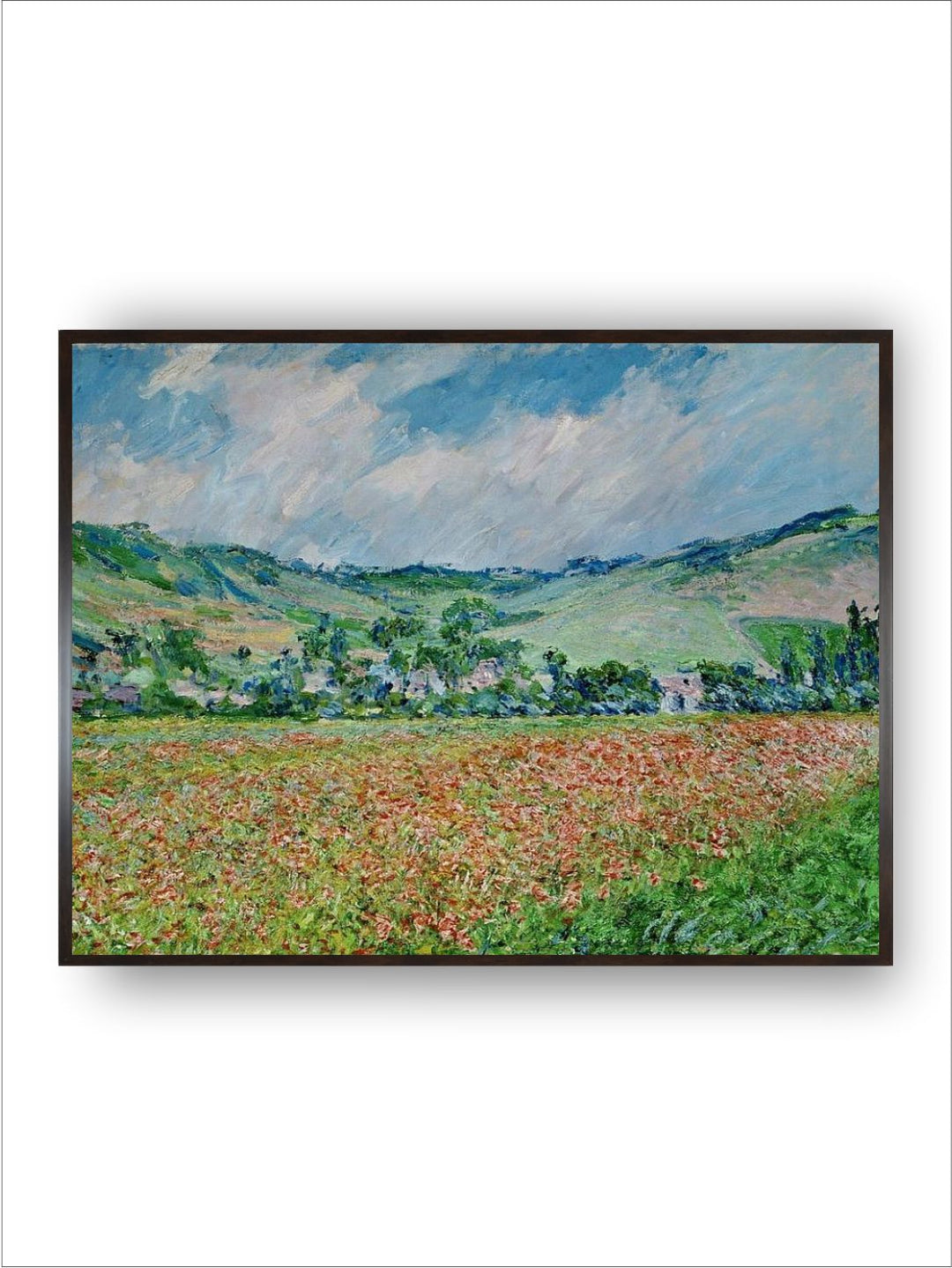 "Green  Blue Hyde Park Painting Framed Wall Art''
