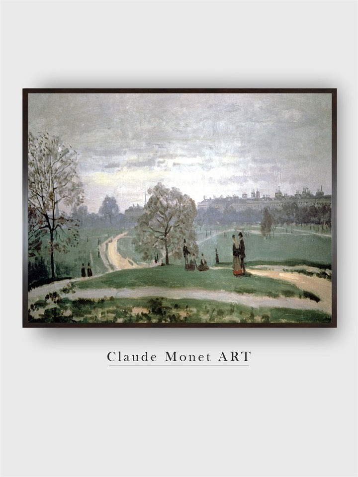 "Green & Grey Rose Garden Painted Framed Wall Art''