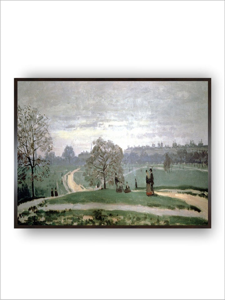 "Green & Grey Rose Garden Painted Framed Wall Art''