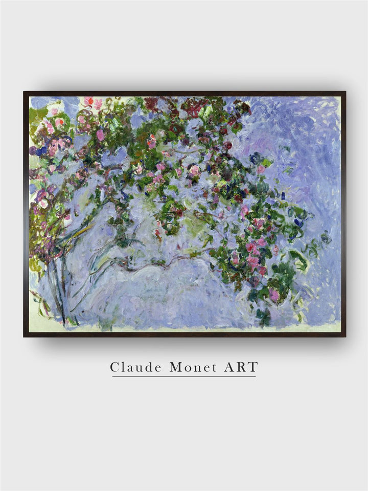 "Blue  Green Floral Framed Wall Art''