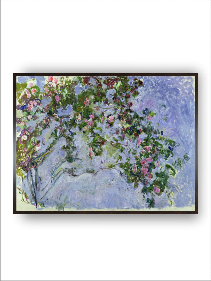 "Blue  Green Floral Framed Wall Art''