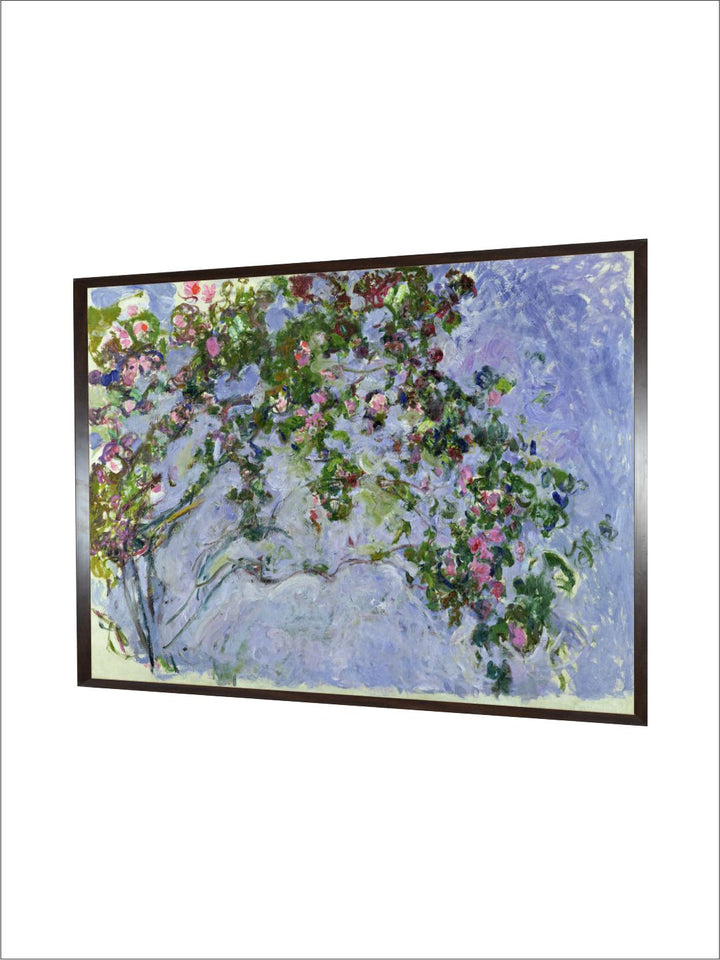 "Blue  Green Floral Framed Wall Art''