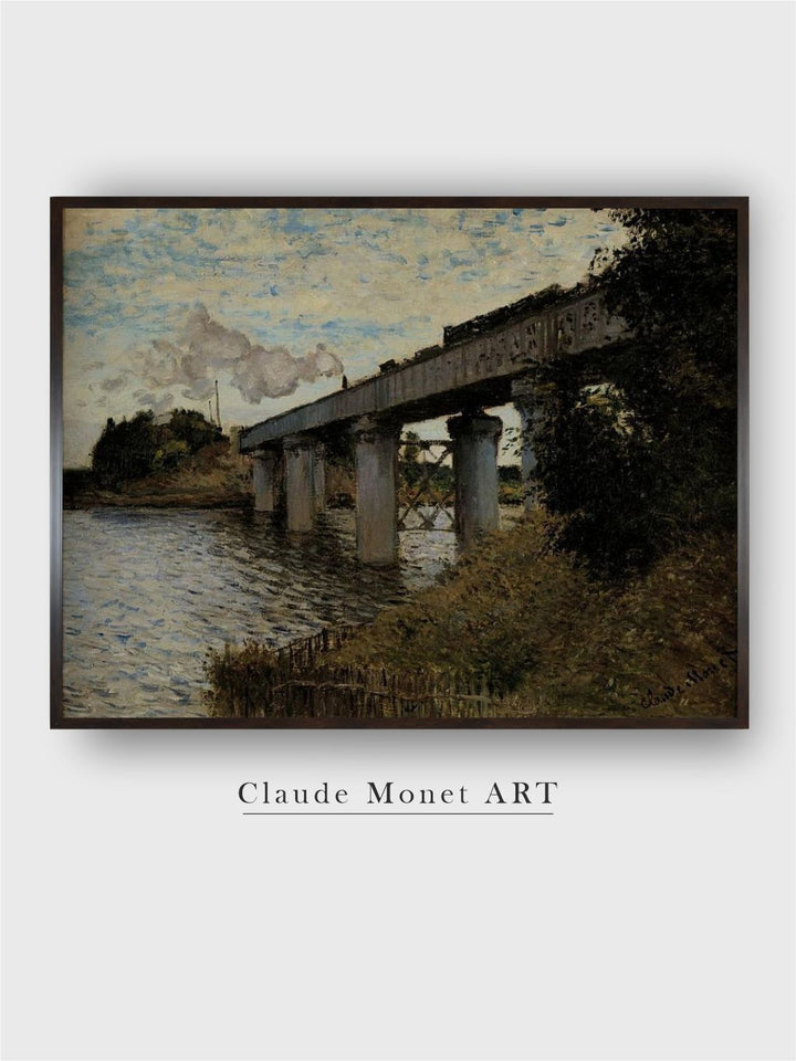 "Brown  Blue Les Petites Dalles Painting Framed Wall Art''