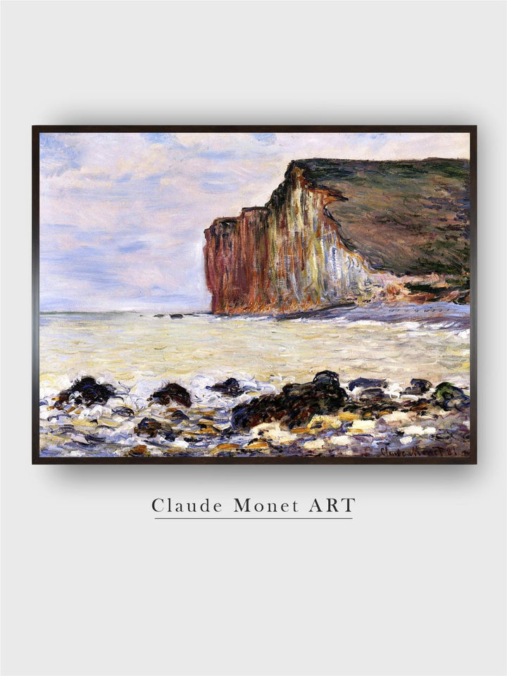 "Blue The Carriage, Snow on the Road By Claude Monet Painting Wall Art''
