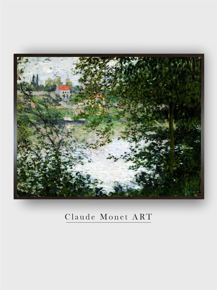 "Green A View Through The Trees Of La Grande Jatte Island Painted Wall Art''