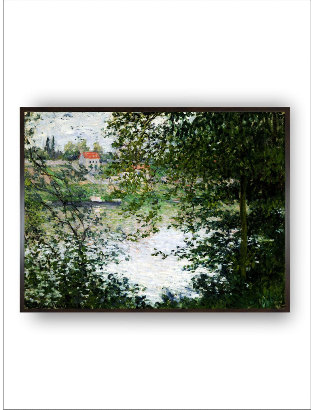 "Green A View Through The Trees Of La Grande Jatte Island Painted Wall Art''