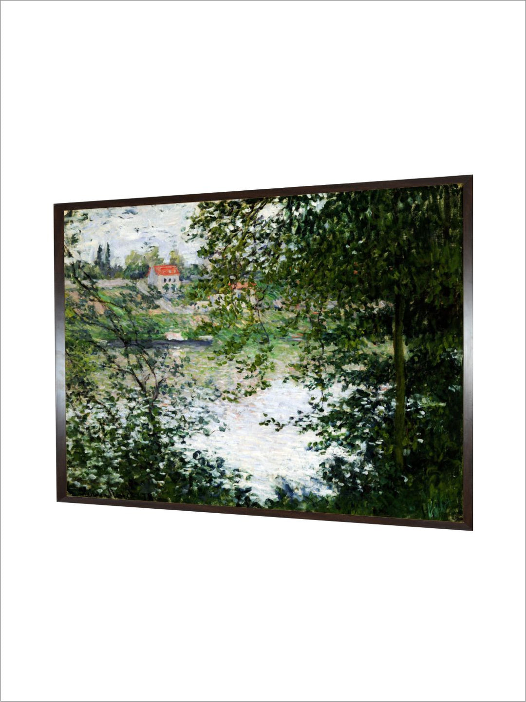 "Green A View Through The Trees Of La Grande Jatte Island Painted Wall Art''