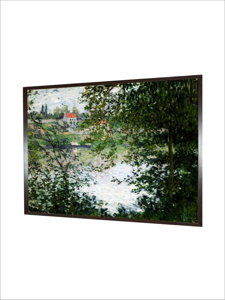"Green A View Through The Trees Of La Grande Jatte Island Painted Wall Art''