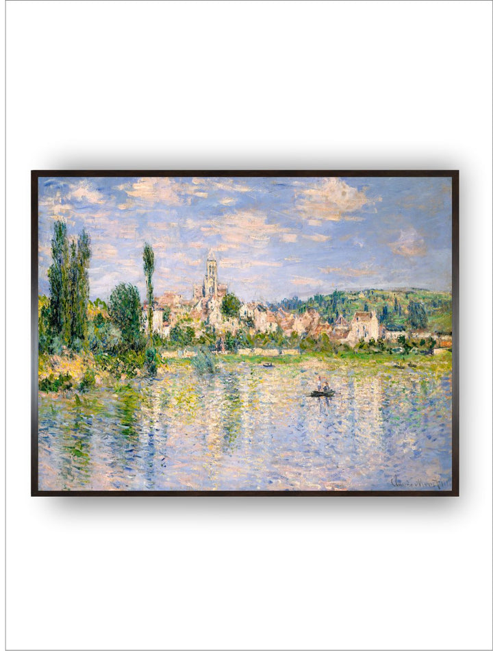 "Blue & Green Vetheuil Painting Wall Art''