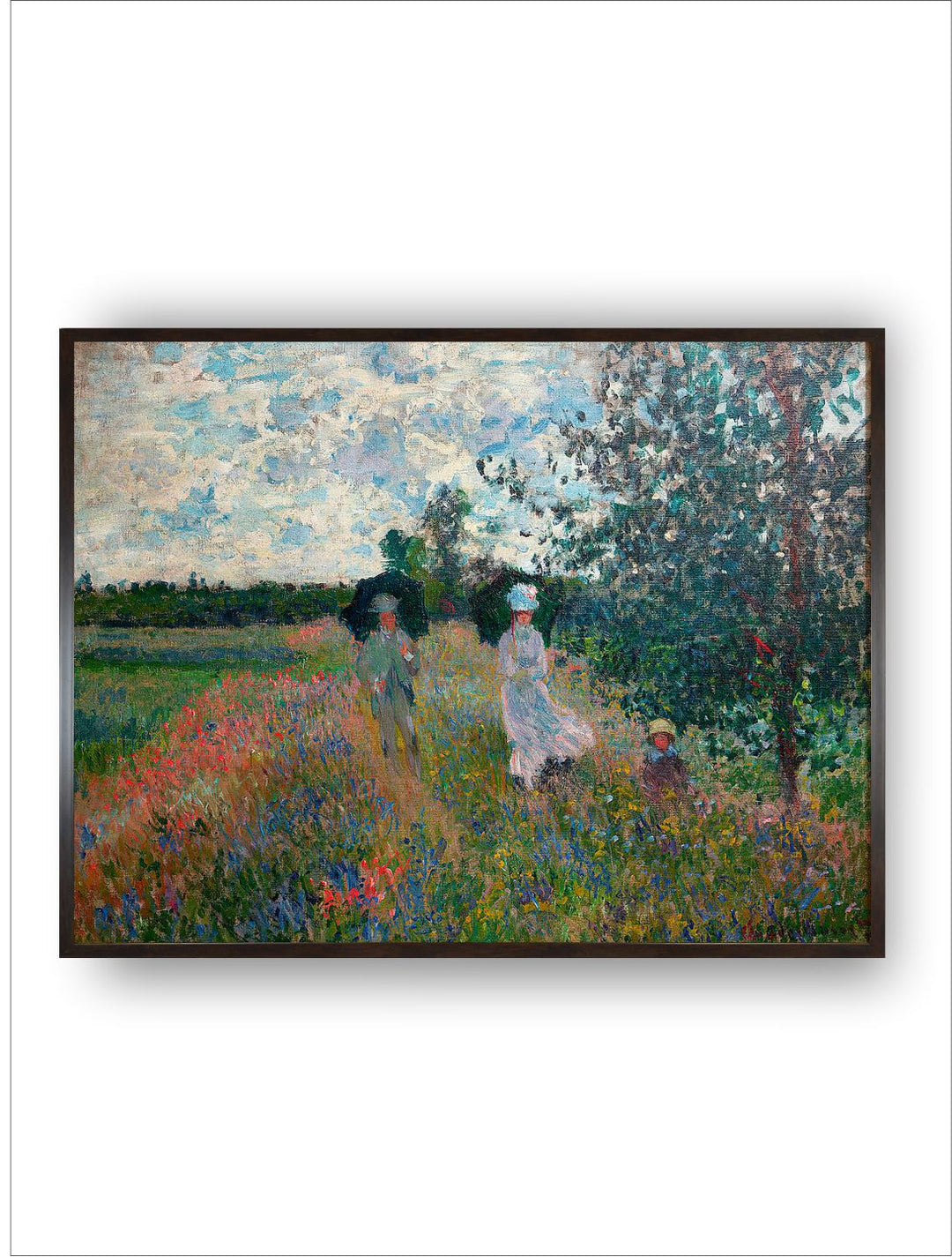 "Blue  Green Abstract Framed Wall Art''