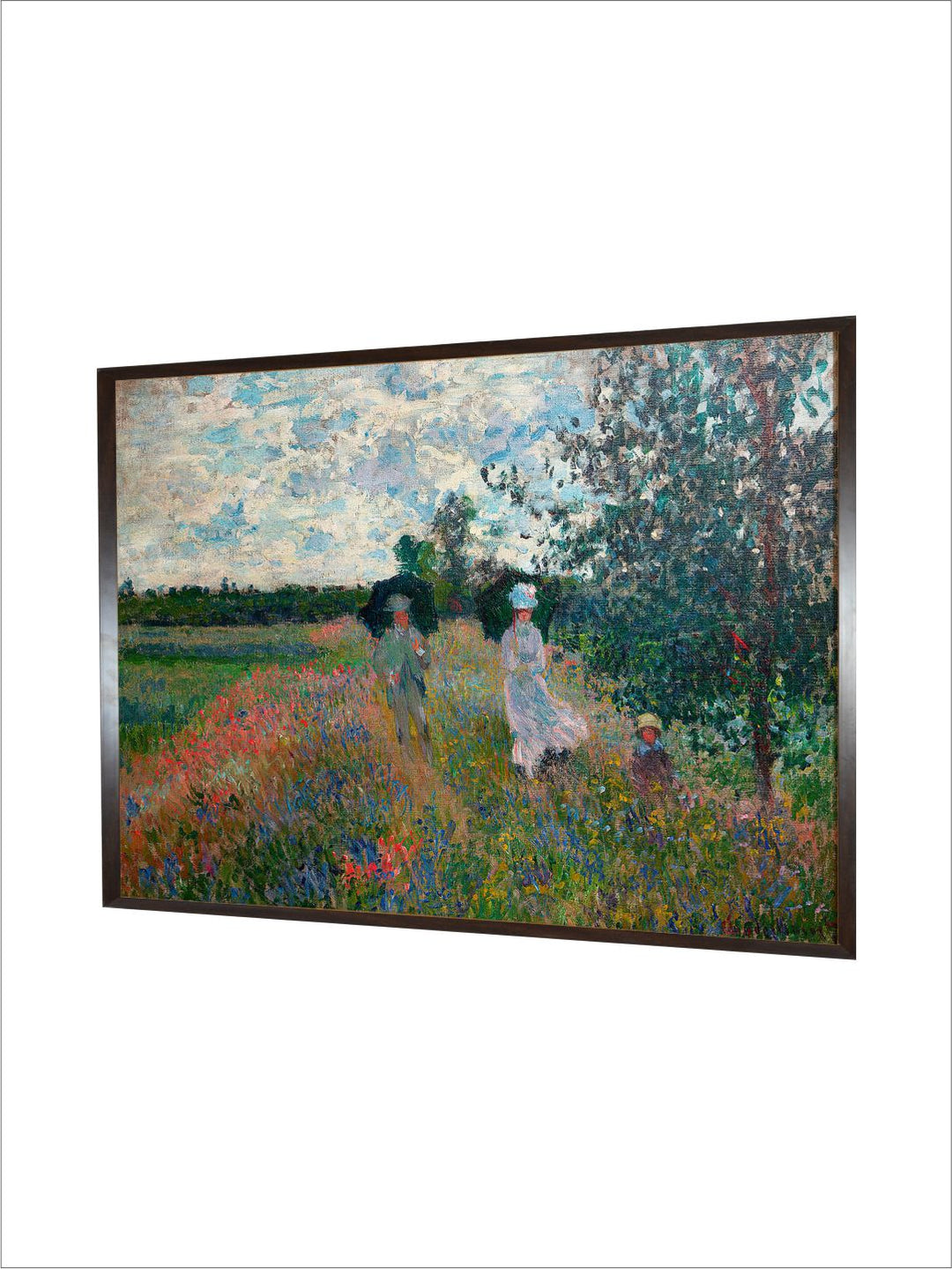 "Blue  Green Abstract Framed Wall Art''